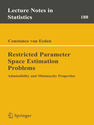 cover image of Restricted Parameter Space Estimation Problems
